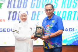 Gubernur Khofifah Sambut Peserta Gowes Tour de’ Jakarta–IKN, Ajak Gaungkan Spirit Kebersamaan dan Kenusantaraan