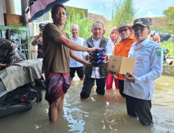 Hari Pertama Masuk Kerja, Kalaksa BPBD Jatim Langsung Tinjau Banjir Pasuruan