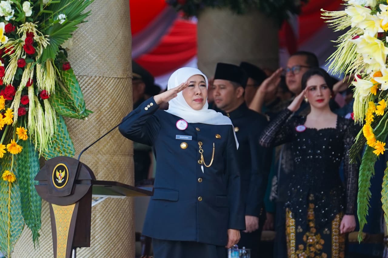 Khofifah Ajak Warga Perkuat Semangat “Jatim Bisa” di HUT ke-80 Jawa Timur