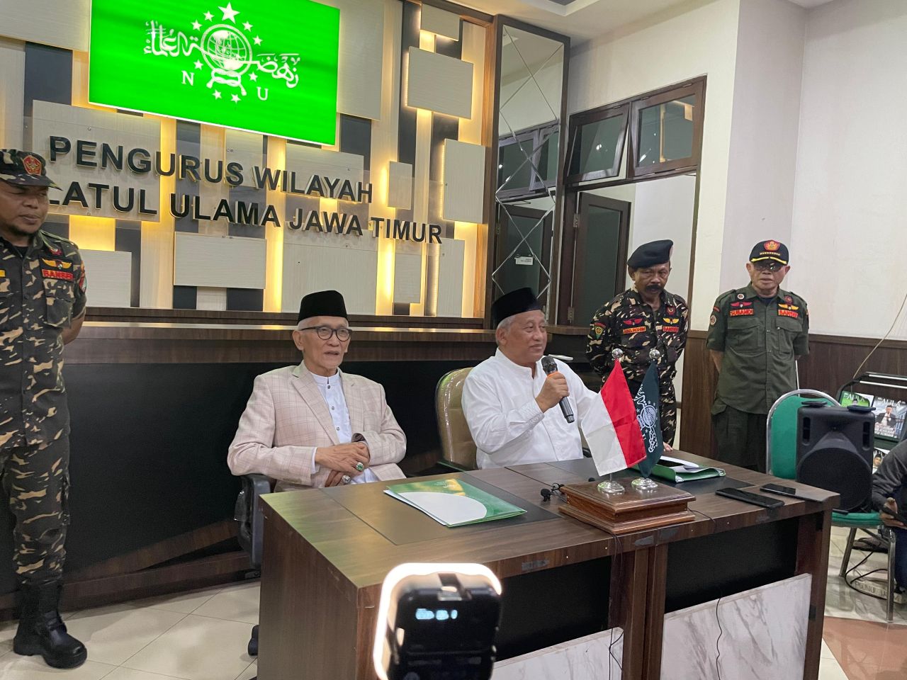 Rais Aam PBNU, didampingi Prof. Muhammad Nuh/Sabtu 29 2025/Kosim.