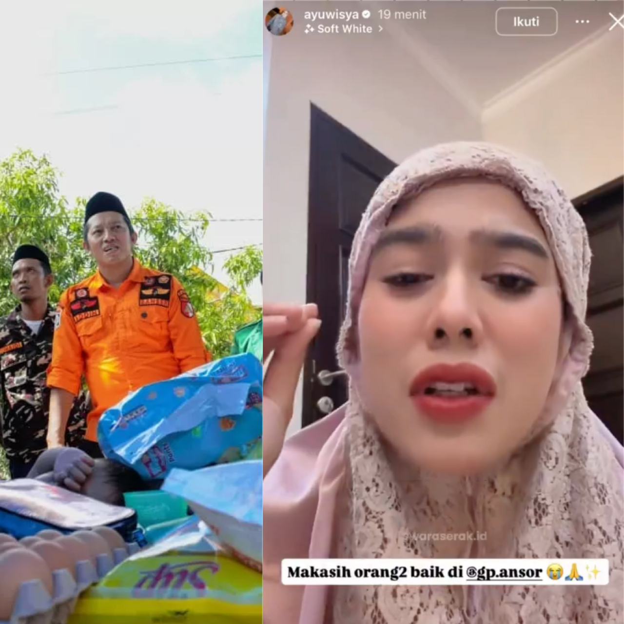Curhatan Ayu Wisya di Instastory Pribadinya/(15-12-25).