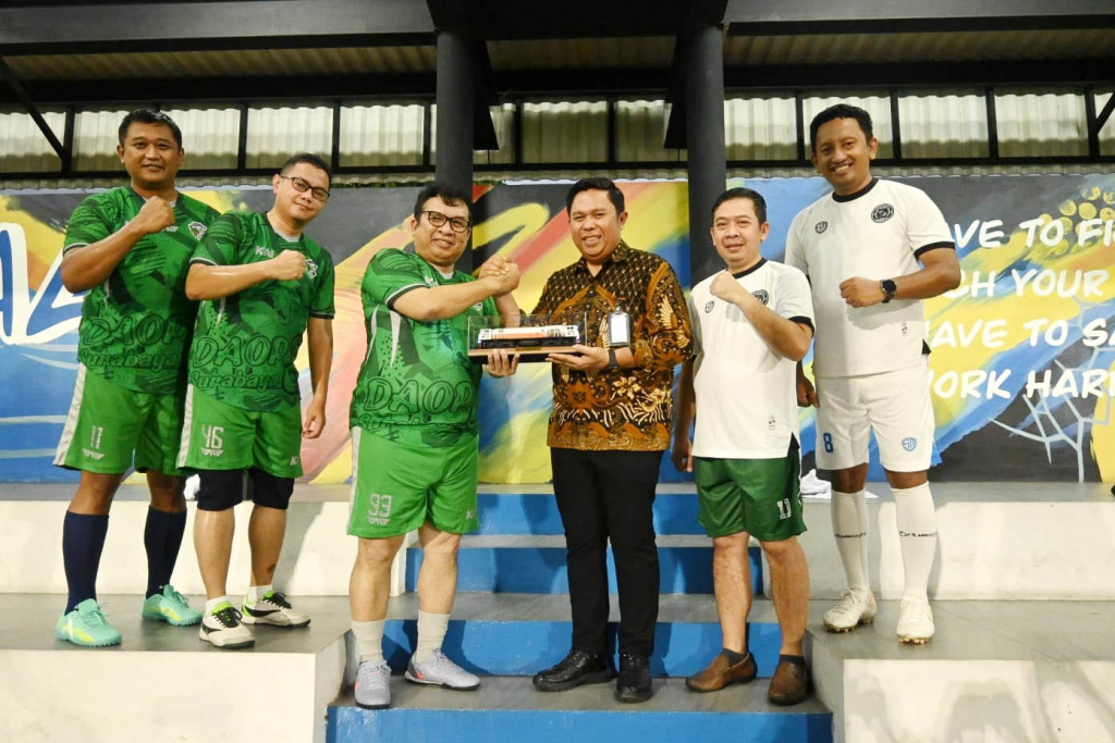 Perkokoh Kemitraan, BRI Kusuma Bangsa Tanding Mini Soccer dengan KAI Daop 8